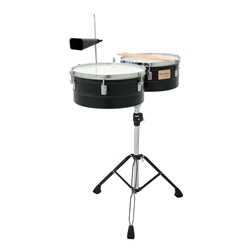 Tycoon HL00755199 Black Powder-Coated Shell Timbales 13″ & 14″